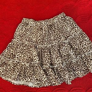 Cheetah print skirt